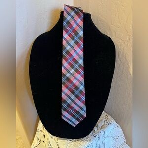 Buffalo David Bitton Mens Plaid Silk Skinny Tie